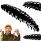 Vaba za črve iz črvov Larva 040, črni sirni črv, kozarec 4,5 cm, 8 kosov