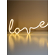 Sinsay - LED lampa u obliku natpisa „Love“ - belo