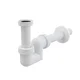 Alca Polovični sifon PP plast koleno 40 mm za bide, umivalnik A45F-32