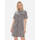 VERO MODA Dolga srajca Jennie siv denim
