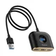 shumee USB-adapter HUB 4v1 USB 3.0 na USB 3.0*1+USB 2.0*3 1m črne barve