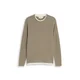 TOM TAILOR DENIM Pulover kaki / bela