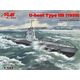 ICM maketa-miniatura U-Boat Tip IIb (1939) • maketa-miniatura 1:144 podmornice • Level 3