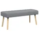Klupa s utorima Svjetlosiva 110 x 40 x 46 cm Tkanina