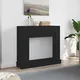 Okvir za kamin crni hrast 100x30x87,5 cm inženjerski drvo