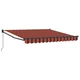 Vidaxl Vlečna tenda Oranžna in Rjava 300 x 250 cm