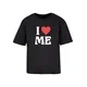 Miss Tee Majica I Love Me krvavo rdeča/črna/bela