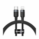 Baseus Cafule kabel Type-C na iPhone PD 18W 1m siva+crna