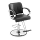 Salonska stolica - T-oslonac za noge - min_sitting_height - 60 cm - 180 kg - crna