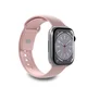 Puro Silikonski pašček za Apple Watch 38 40 41 mm Icon roza - 2 kosa.