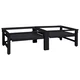 Vidaxl Pedestal za pralni stroj 2 szt. Črna 124,5 x 61,5 x 32,5 cm