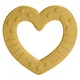 BIBS Baby Bitie grizalo - Heart Mustard