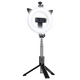 Selfie tripod stojalo z lučko za snemanje in slikanje selfie posnetkov - mačka