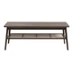 Rjava mizica z mizno ploščo v hrastovem dekorju 60x120 cm Barrali – Unique Furniture