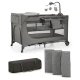 KINDERKRAFT prenosna posteljica z dodatki Joy 2, dark grey