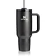Stanley Quencher H2.O Fluted Tumbler lonček iz nerjavečega jekla s slamico velik Black PVD 1180 ml