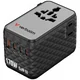 Univerzalni potovalni adapter Verbatim Charge ’n’ Travel 170 W - črn