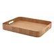 GenWare servirni pladenj, leseni furnir, rjav, 60 mm, dolžina: 455 mm, širina: 460 mm