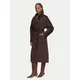 Elisabetta Franchi Volneni plašč CP-01D-66E2-V850 Temno rjava Regular Fit