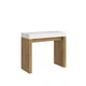 Ityhome Ityhome 90 x 77 konzolna miza bela/rjava, (20847855)
