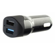 Pama avtopolnilec 12/24V univerz. z dvojnim USB izhodom Quick Charge 3.0, črn