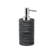 HELEN freestanding soap dispenser, black - Črna - 75x170x85 mm - Gedy - HELEN - 24 - Poliresin - Dozator za milo - Krožni - 75 - 170 - 85 - 14