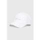 Pamučna kapa sa šiltom Calvin Klein Jeans boja: bijela, s aplikacijom