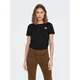 ONLY Majica Kita 15244714 Črna Regular Fit