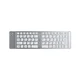 INF Zložljiva 66-tipkovna brezžična tipkovnica, Type-C, Bluetooth/2.4G Silver+White, (5000310566)