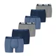 Mens Puma Boxer Briefs 6-Pack, Blue, Size 2, Clothing