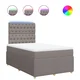 vidaXL vidaXL Box spring postelja z vzmetnico taupe 120x190 cm blago, (21305733)