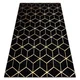 eoshop Moderna preproga 3D GLOSS 409C 86 Cube elegantna, glamur, art deco črna/zlata (Koberce Luszczow - Velikost: 240x330 cm)