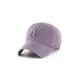 Bombažna bejzbolska kapa 47 brand MLB New York Yankees vijolična barva, B-RGW17GWS-II