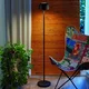Talna svetilka Bover LED Bol P/130, mat črna, višina 130 cm - Dnevna soba/jedilnica - Dizajn - črna mat, bela - Aluminij