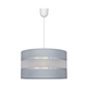 Luster na sajli HELEN 1xE27/15W/230V prečnika 35 cm siva/srebrna