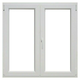 Dvostruki prozor s kvakom (Š x V: 100 x 100 cm, DIN desno, Bijele boje)