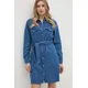 Obleka Pepe Jeans REGULAR DENIM DRESS