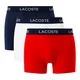Kratke hlače Lacoste Microfiber Trunks 3-Pack Navy Blue/White-Red M