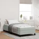 vidaXL Postelja boxspring z vzmetnico Svetlo siva 80 x 200 cm Žamet