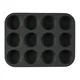 Pekač za mafine 12 kosov Matte Black Collection BH-7950