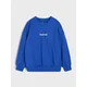 Sinsay - Pamučna crewneck dukserica sa natpisom - indigo