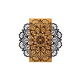 Atelier Del Sofa Zidna dekoracija Mandala 2, 58x58x3 cm, Crna