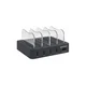 MANHATTAN USB punjač 4-port 102261 5V/2.4V/34W/držač za telefon Crni