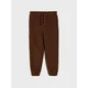 Sinsay - Fleece široke jogger pantalone - braon