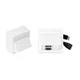Vivolink WI221261 HDMI + USB A vtičnica bela