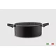 Piardi Home Šerpa sa poklopcem 24 cm, Crna