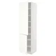 METOD Visoka omara s policami/2 vrata, bela/Vallstena bela, 60x60x220 cm