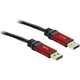USB 3.0 priključni kabel [1x USB 3.0 - 1x USB 3.0 ] 2 m rdeče, pozlačeni konektorji