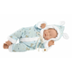 Llorens 63301 LITTLE BABY - speča realistična punčka z ohišjem iz mehkega blaga - 32