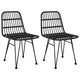 Vidaxl Vrtni stol 2 kosa 48x62x84 cm PE ratan